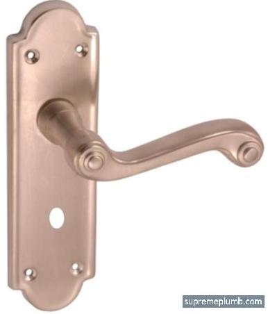 Queen Anne Lever Bathroom Satin Nickel